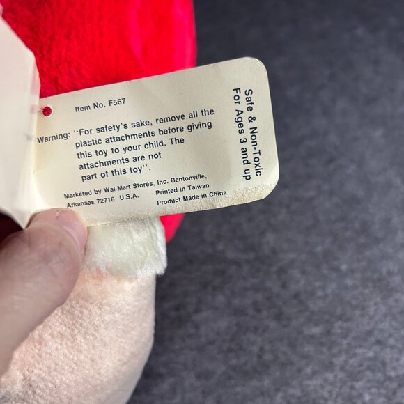 Vintage Santa Claus Plush Stuffed Animal Toy Christmas Big Taiwan - Picture 5 of 14